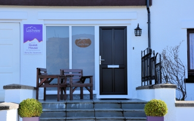 Entrance at Lochview in Fort William