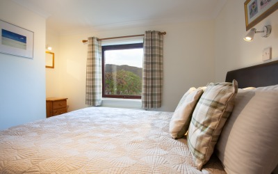Garden apartment bedroom view